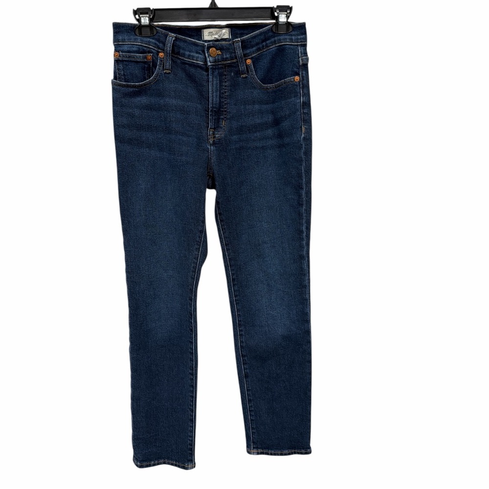 Madewell Mid Rise Perfect Vintage Jeans 26 Dark Indigo Magic Pockets - Picture 2 of 8